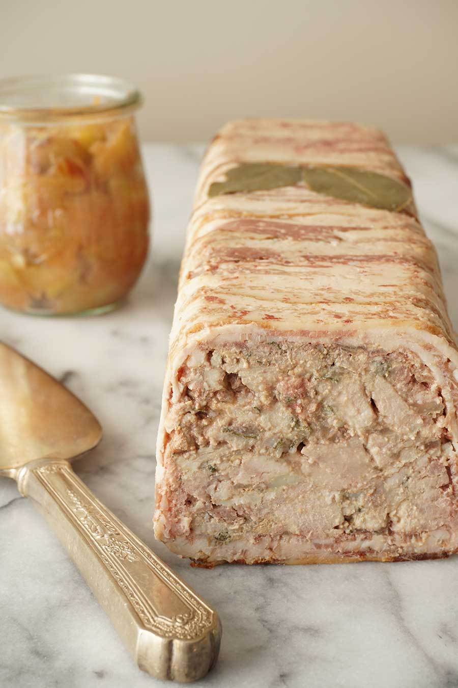 Pork and Chicken Liver Terrine with Spiced Apple Compote ...
